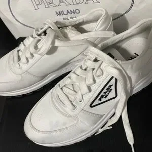 Prada | Shoes | Prada Sneakers Only Wore Once Size 7 Fits  display picture 3